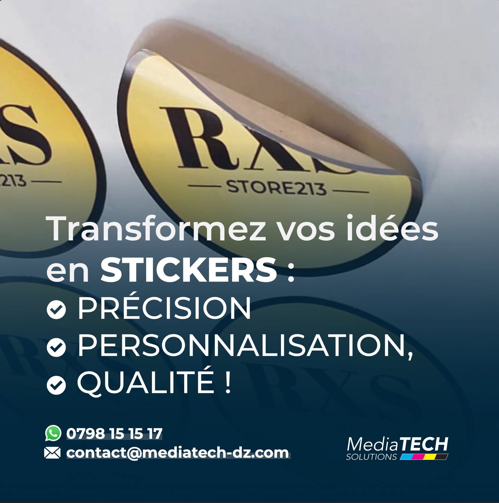 Stickers et autocollants sur mesure